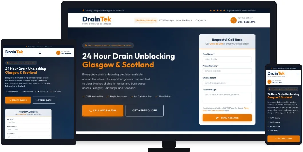Additional website mockups by Ayrshire Website Design