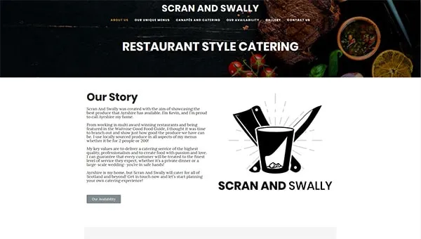 Scran And Swally Website
